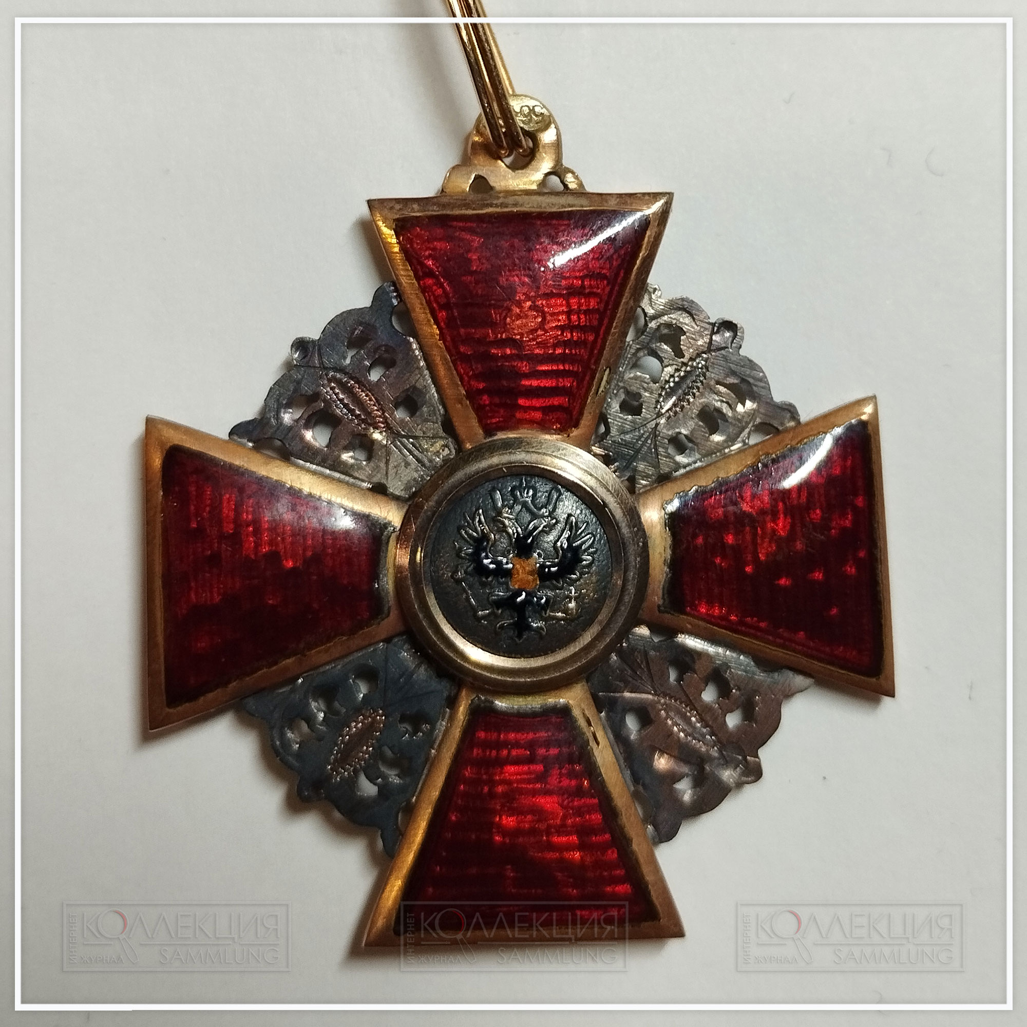 Знак ордена Св. Анны 3-й степени для нехристиан 1898-1903-е годы