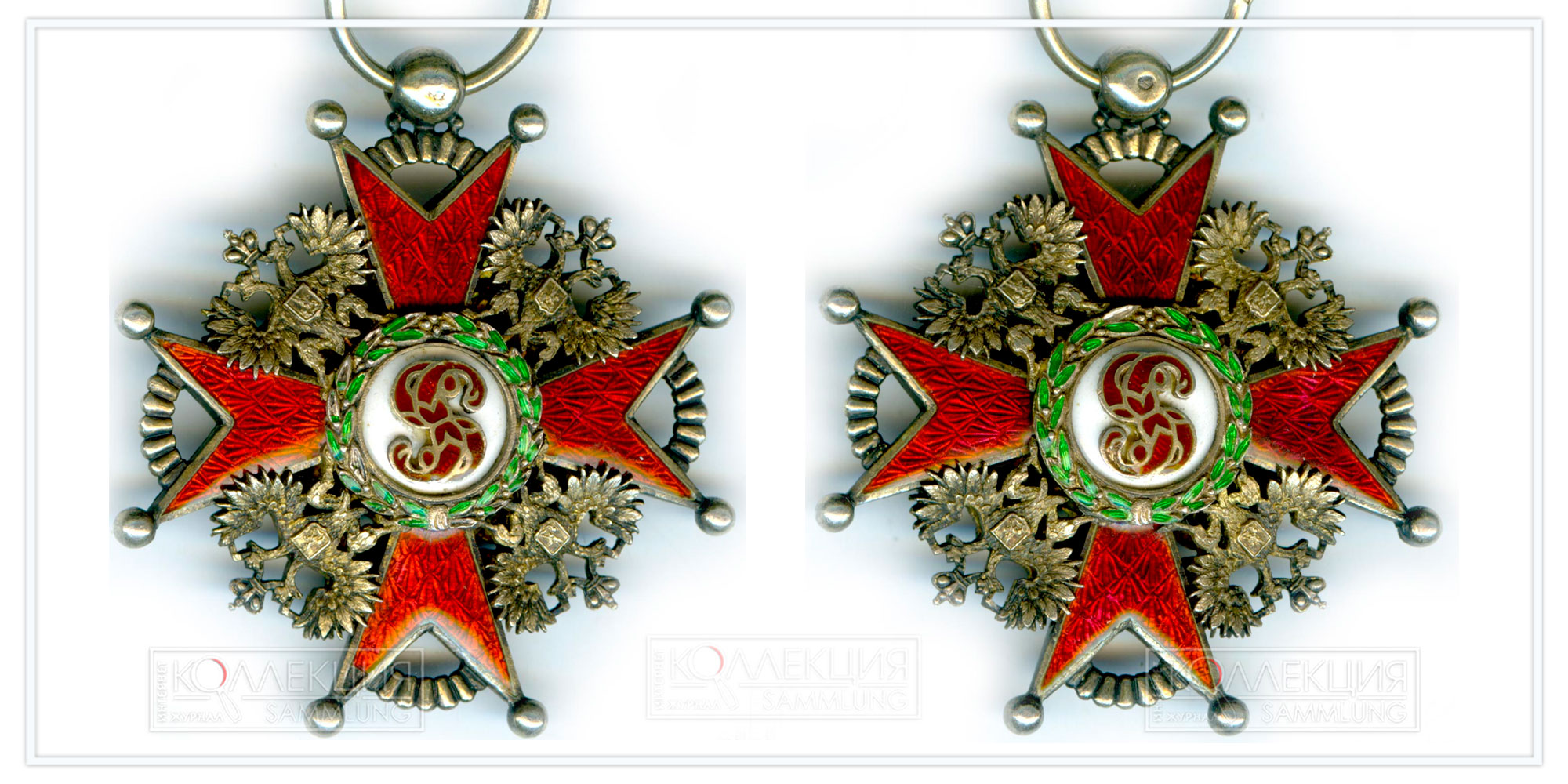 Знак ордена Святого Станислава 3 ст. Французская мастерская (Знак любезно предоставил Гарик68)